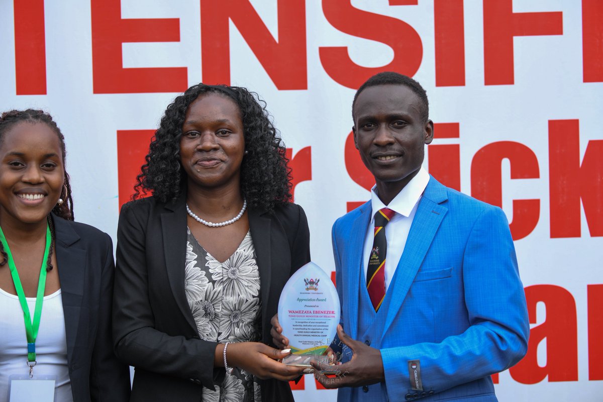 Wamezaya's tweet photo. Yesterday, the 92nd Guild Ministry of Health Annual medical camp was such a success!! 💥

We received and hosted the State Minister for Health General duties  @Hon_Anifa and Director General Ministry of Health Prof @olaro_charles who officiallly launched Mass Screening for HIV, Malaria and Sickle Cell Disease in Universities and Technical Institutions 

Sincere Appreciation to @MinofHealthUG, @Microhaem,@stanbicug , @MarieStopesUg , and other partners for the generous support 

Further appreciation to the  31 universities from all over the country that were represented and participated actively in the Camp

Special appreciation to the administration @Makerere , The 92nd Guild President @kadondigracious,  @MakGuild, and the Ministry of health Secretariate for the organization