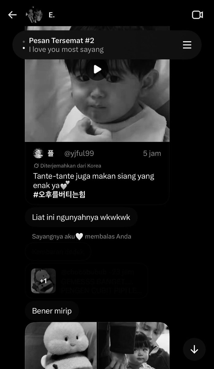 eirnslc's tweet photo. ️️

&amp;. Bangga banget berhasil meracuni pacarku dengan kelucuan bayik satu ini, sampai fypnya ada dedeknya. 😂🤏 wkwk.  

️️ https://t.co/BbrxvhFA0a