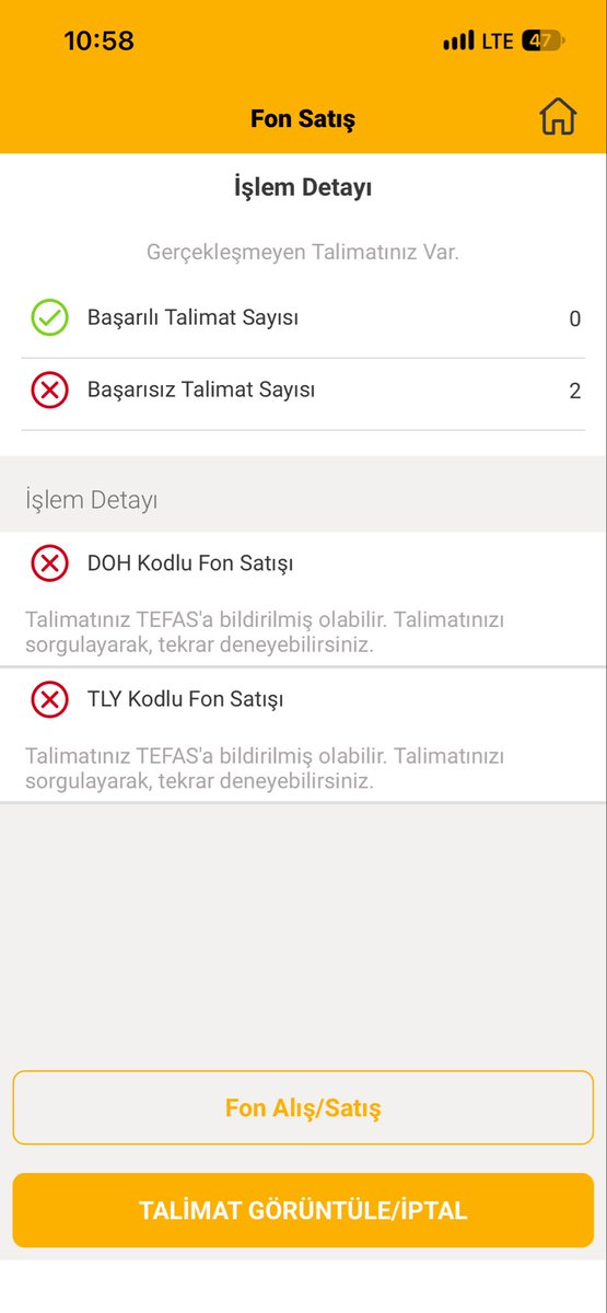 MrPerfect1905's tweet photo. 16sindan beri deniyorum #tly #doh satamadım. #thf aldı ama #mkk hala serb yazıyor. Sakın bu saatten sonra buna da iptal demeyin bak @spkgovtr @VakifBank zaten Tly ve Doh için de işlem telaşa iletilmiş olabilir gibi değişik bildirimler geldi ama iptal oldu hep @Takasbank https://t.co/t5HXZjO2Kw