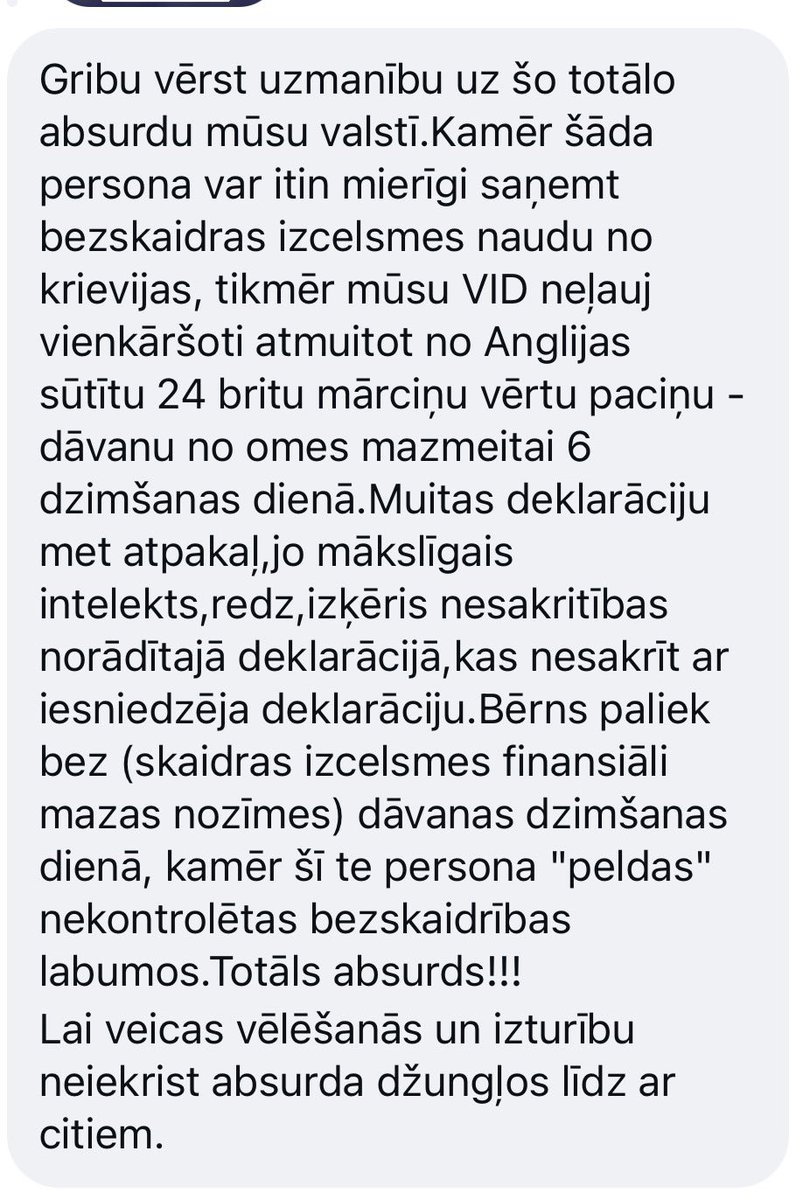 CerinsAivis's tweet photo. Tā nu sanāk, ka diemžēl dzīvojam dažādās realitātēs. Līdz vīlei jāizķidā feislifta ždanoka, jo kā var tā būt, ka uzrodas tētis no krievijas, kas dāsni sūta naudu, kamēr pašu godprātīgiem pilsoņiem ir jāsaskaras ar AML un muitas nodevām. Mēs varam labāk!👌 https://t.co/9S9KpR3h1c