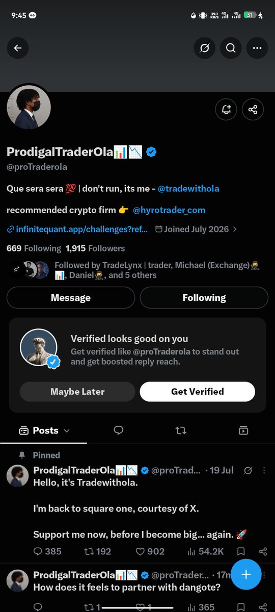 itsjustonedd's tweet photo. @tradewithola @Danieltrades @berkayglife @EquityEdgeUK @proTraderola Done 
I pick 32 https://t.co/OUXMNthBtN