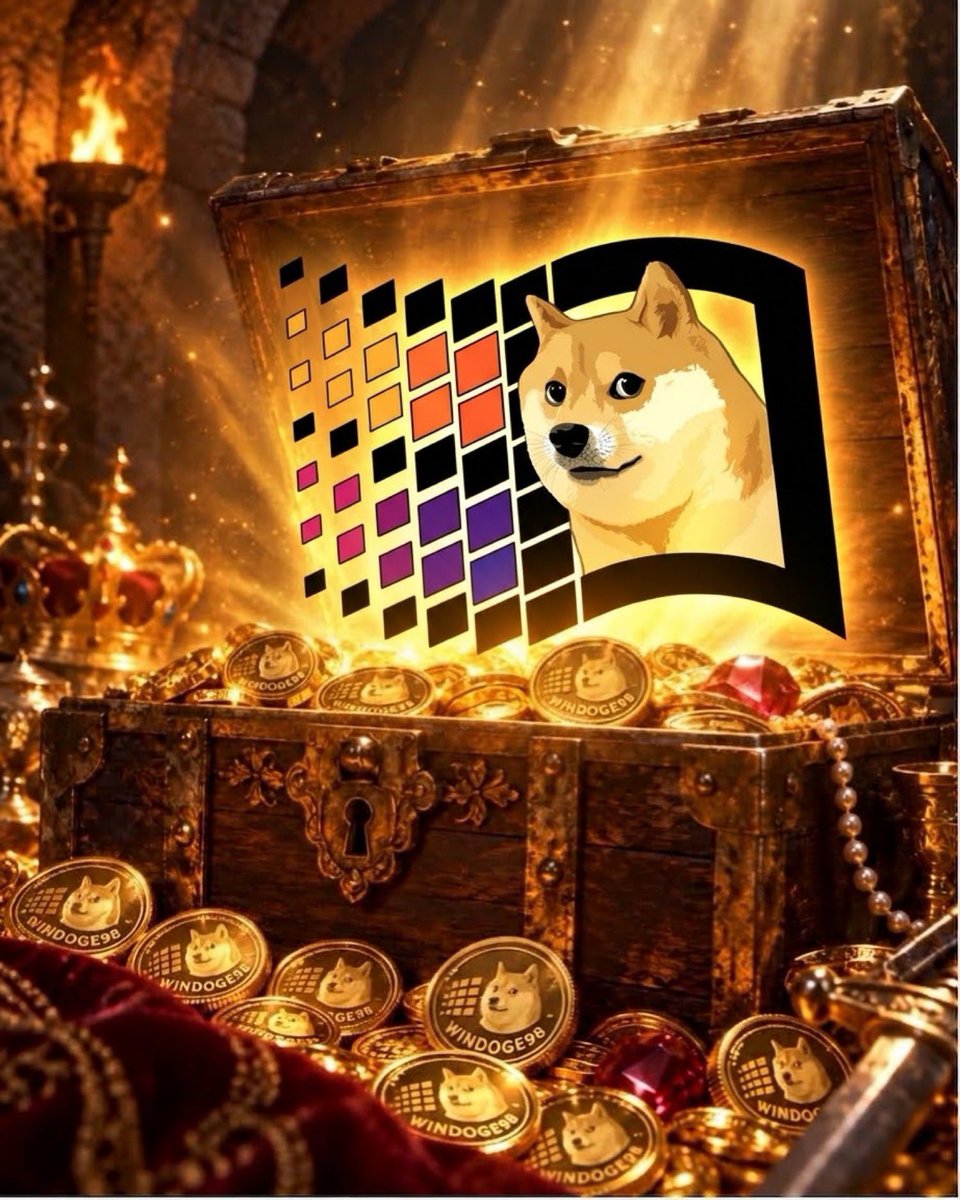 BritAfterDark91's tweet photo. Some treasures are worth searching for. 🗝️✨ A chest overflowing with Windoge98 coins, glowing like gold and surrounded by riches. Now that’s a treasure worth discovering. 💰💚♾️🫶
#Windoge98 #TreasureChest #HiddenTreasure #DigitalTreasure #MemeCoin #CryptoMemes $EXE https://t.co/NWkWYHtfHq