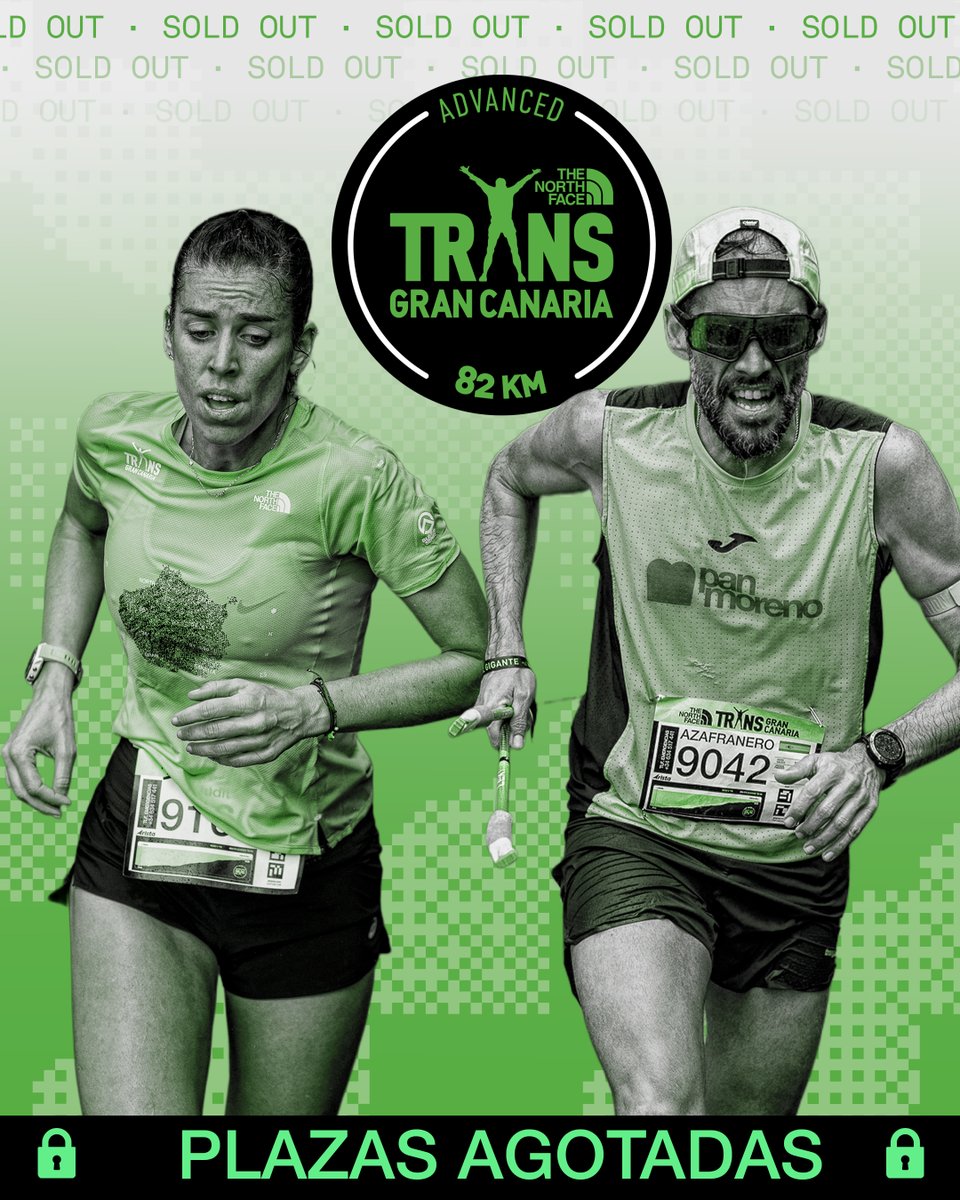 TransGC's tweet photo. 👀 NO DIGAS QUE NO TE AVISAMOS… La TGC Advanced cuelga oficialmente el cartel de ¡COMPLETA! Ya está abierta la lista de espera de esta modalidad.
 
👀DON’T SAY WE DIDN’T WARN YOU...The TGC Advanced officially hangs the SOLD OUT sign! Now open the waiting list for this race. https://t.co/wkCaIMwBft
