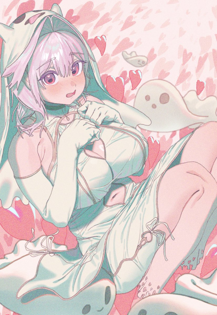 LiCCCo0008's tweet photo. 👻︎💕︎︎💕︎
 #イラスト #skeb募集中 https://t.co/DhzKa9fSTU