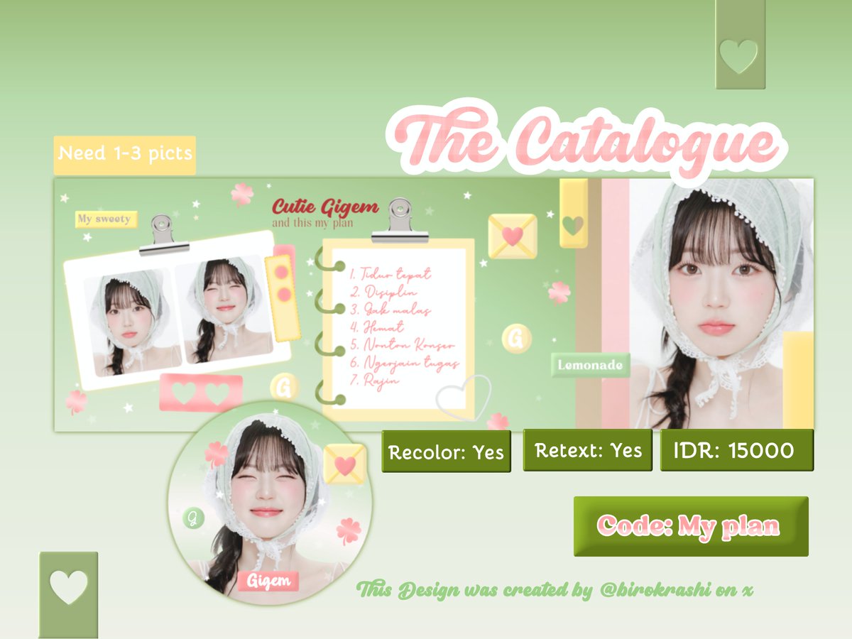 birokrashi's tweet photo. Help repost please? Thank you🥹🩷

Help ospek guys aku punya 2 katalog layout design baruku, apabila ada yg kurang aman tolong kasih tau di dm ya, oh iya aku juga mencari kincii, boleh drop poto sama copalnya ya. Thank you!🫰💫💞

#zonauang #bealanja https://t.co/RwluLumUXW