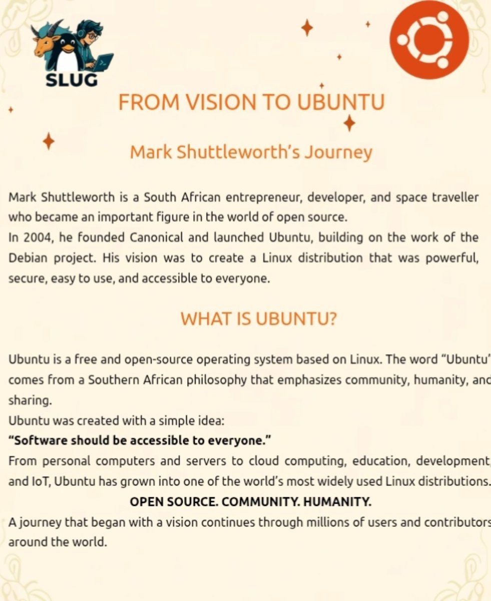 SLUGfisl's tweet photo. 🐧 Technology for everyone.

Celebrating Mark Shuttleworth, the vision behind Ubuntu’s journey to millions worldwide. 💻🌍

Happy Birthday, Mark! 🎉

#MarkShuttleworth #Ubuntu #Linux #FOSS #SLUG https://t.co/pMEdlJ83hE