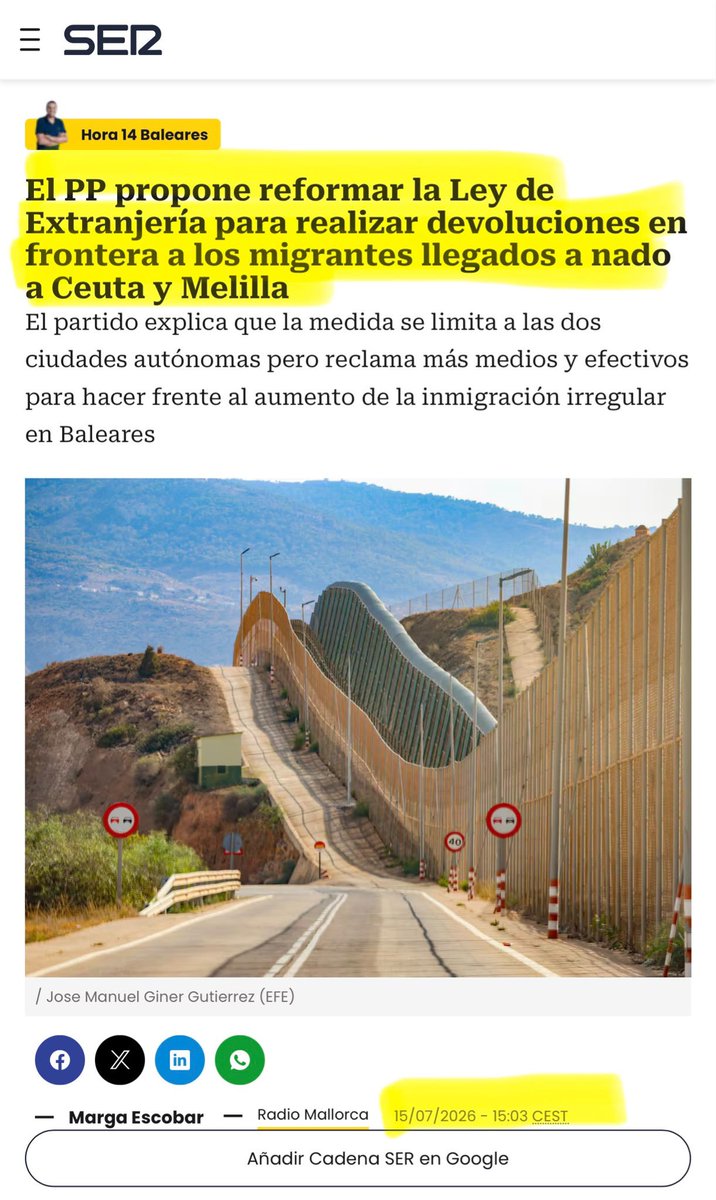 EsterMunoz85's tweet photo. 🔴 La infamia del GOBIERNO y del PSOE

15 de julio: El PP propone reformar la ley para realizar devoluciones en frontera a los inmigrantes llegados a nado

30 de julio: se produce la invasión en Ceuta que deja más de 140 muertos 

18 de septiembre: El PSOE “estudia” la propuesta que hizo el PP en julio y que el Gobierno guardó en un cajón 

Vuelven a copiar lo que ya propusimos desde el @ppopular, dos semanas antes de la invasión.

Vuelven a llegar tarde y demuestran, una vez más, que se podía haber evitado.

Teníamos razón y es infame que esta decisión llegue tras más de un centenar de muertos y 50 días de sufrimiento para los ceutíes.