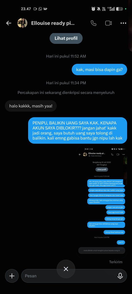urlvelygirl's tweet photo. @ppapajl @andtonellis ini kak, hampir smua akun gw diblok https://t.co/8ITRcwG2yA