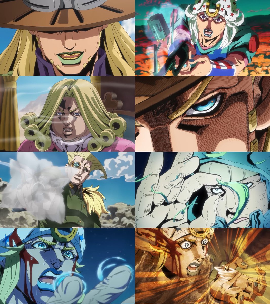 Inku_fr's tweet photo. LA SUITE DE L’ANIME JOJO’S BIZARRE ADVENTURE STEEL BALL RUN SORT DANS EXACTEMENT 1 SEMAINE! 🏇

11 ÉPISODES, AVEC UN PAR SEMAINE ! https://t.co/38IIdpFgDM