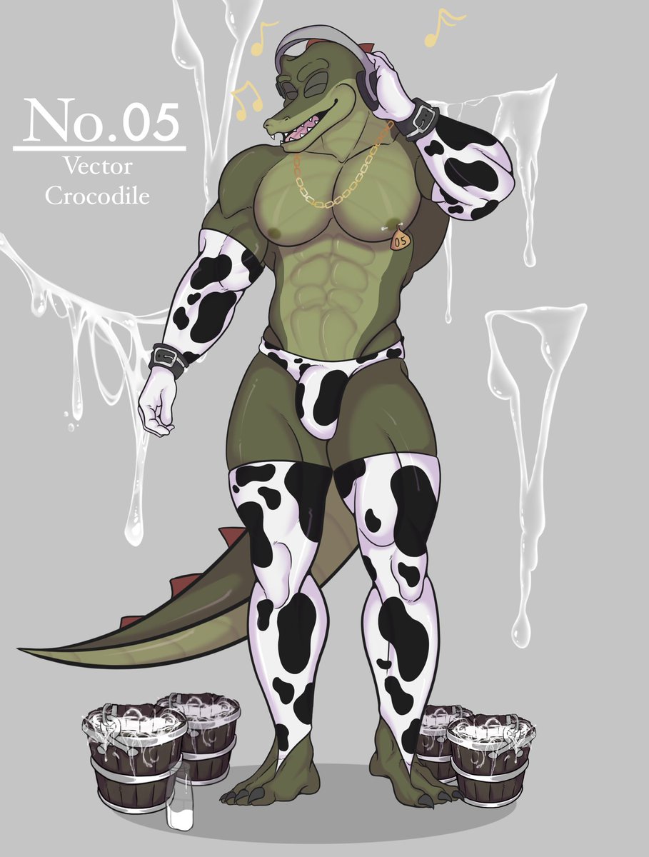 ReddyUnleash's tweet photo. Subject No. 05 Vector The Crocodile 

(Didn’t use his name as hashtag bcs the art under the hashtag seems innocent so I don’t wanna ruin that LOLZ) https://t.co/m5qWmm5u2b