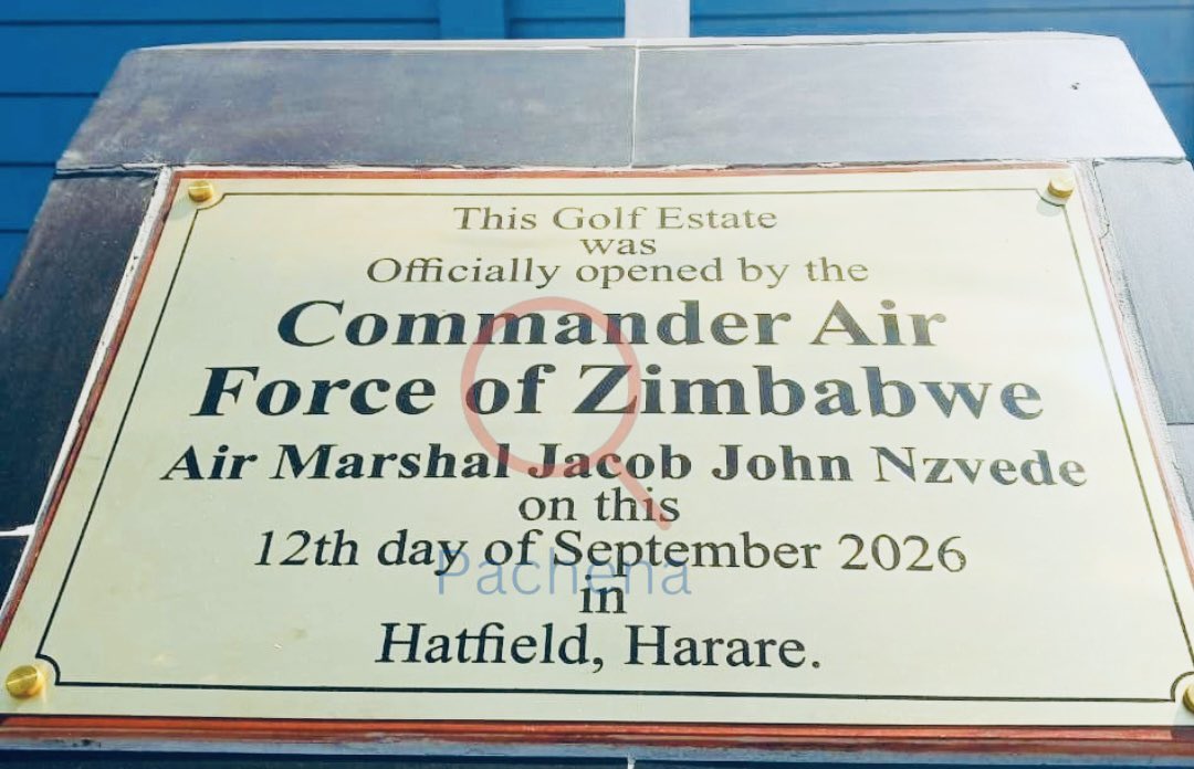 pachenanews's tweet photo. 🔵 #LATEST 
The Air Force of Zimbabwe has been dragged to the High Court for allegedly seizing Falcon Golf Club in Harare, with the club accusing the military of a “brazen hostile takeover” that ended with the Air Force commander unveiling a plaque claiming the course as its own. https://t.co/oNputNG7w3
