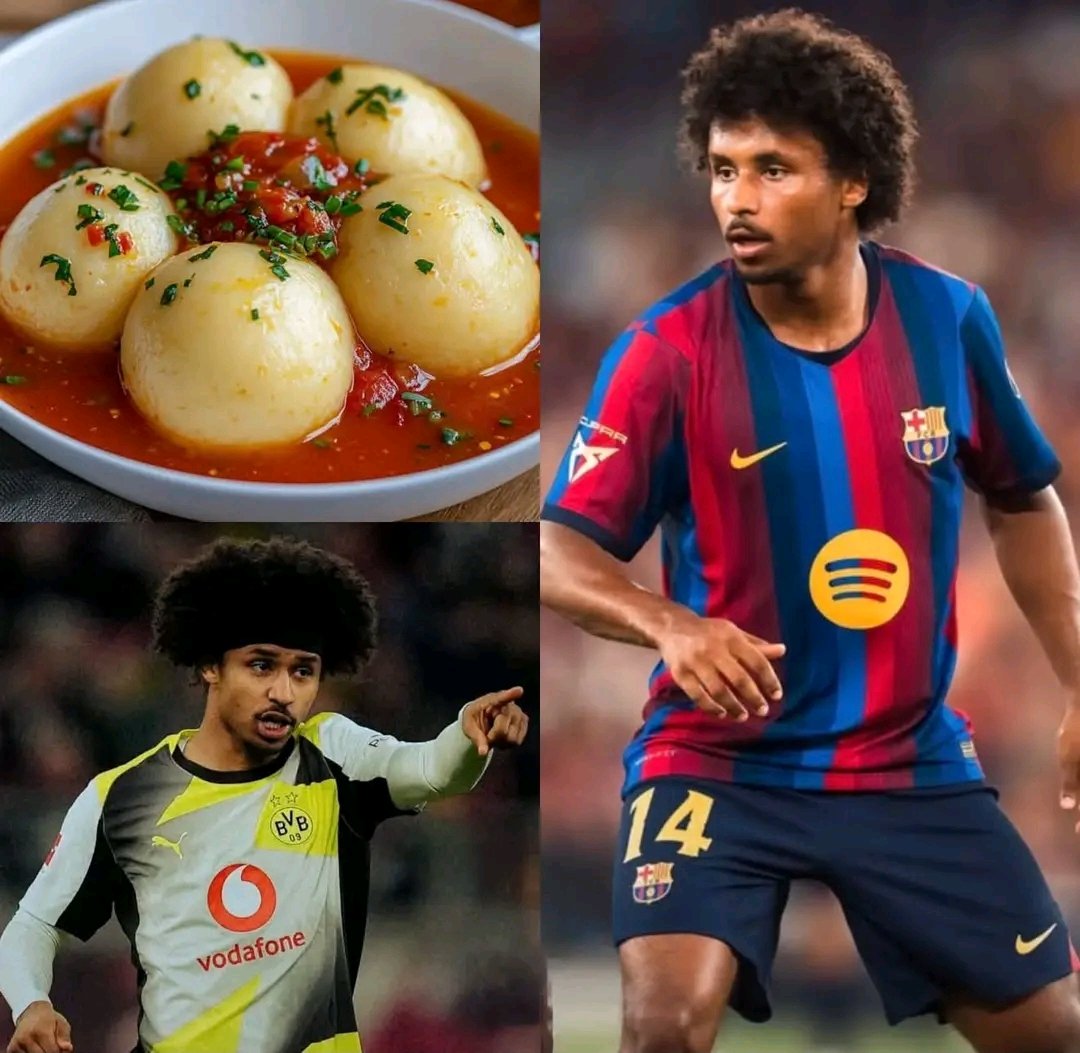 AttaBoyFootball's tweet photo. 🚨 What’s the secret behind your crazy speed?

🎙️ Karim Adeyemi: “Genetics… and fufu.” https://t.co/llnCIHBHpn