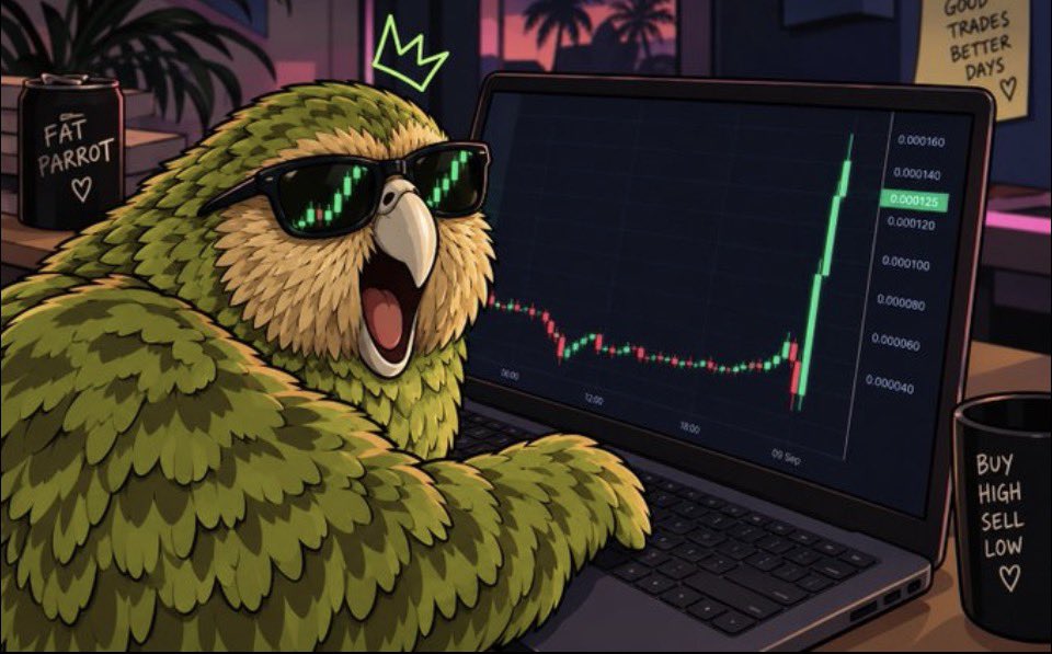 kirob7s's tweet photo. While searching for the next shib , check out $FATPARROT ON SOLANA 

LOW CAP , STRONG COMMUNITY, WORTH KEEPING ON YOUR RADAR 

CA: CL36KyGaMN8Wcd5VE1RyXdYKsXTva2MigumiMz3npump

Tg: https://t.co/bBMumMWw84

#fatparrot #solana #memecoin https://t.co/BFHqPuyZYf