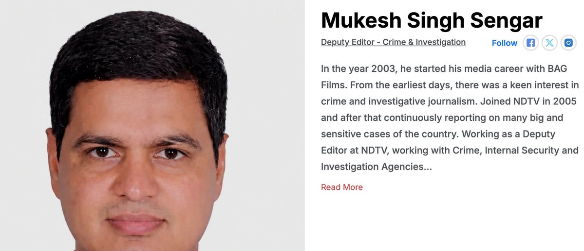 TokaWrites's tweet photo. @ndtv The name of the journalist who decided to reveal victim's face &amp; identity. https://t.co/PTupVF4jFE