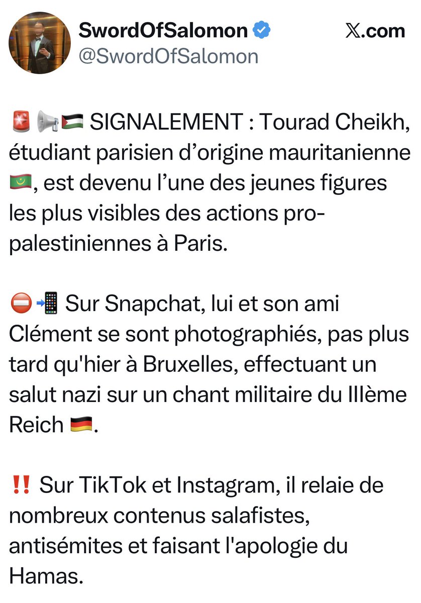 morandiniblog's tweet photo. (4 captures) Merci aux internautes qui enquêtent et découvrent le passé de ces deux garçons !

Voilà qui permet de mieux comprendre qui est Tourad Cheikh et son ami Gabriel Lefebvre-Filleau qui étaient sur le plateau de Cnews et on comprend mieux leurs objectifs ! 

Et oui, on s’est fait piéger ! Cela nous servira de leçon !