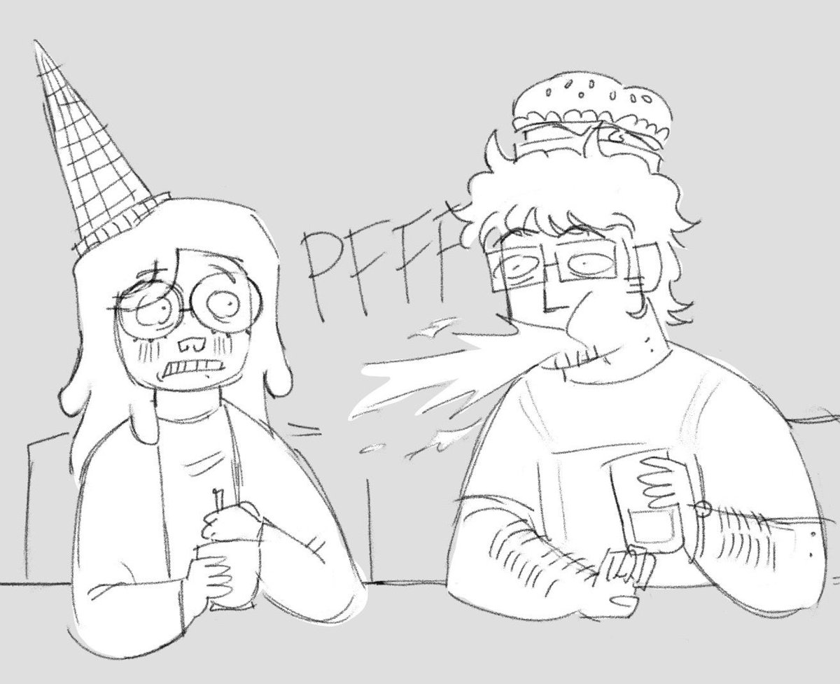 magicd0t's tweet photo. Onesided #creamburger from my AU XD https://t.co/g6vtARDURk