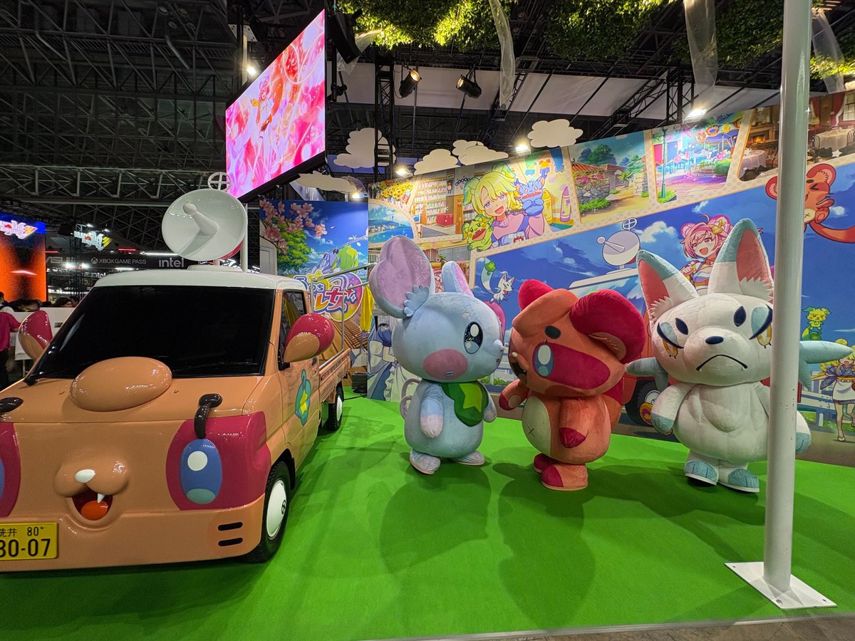 entity_anime's tweet photo. TGS、『雨のちハレ女』ブースに行ってきました！

ブースもマスコットもとにかく可愛くて、細かなところまで世界観が丁寧に作り込まれていて素敵過ぎた✨
ハレ女の世界に引き込まれて、いるだけで晴れ気分になれますよ☀️

今からゲームのリリースが楽しみです！

#ハレ女 #TGS2026 https://t.co/NNHiiu0KGA