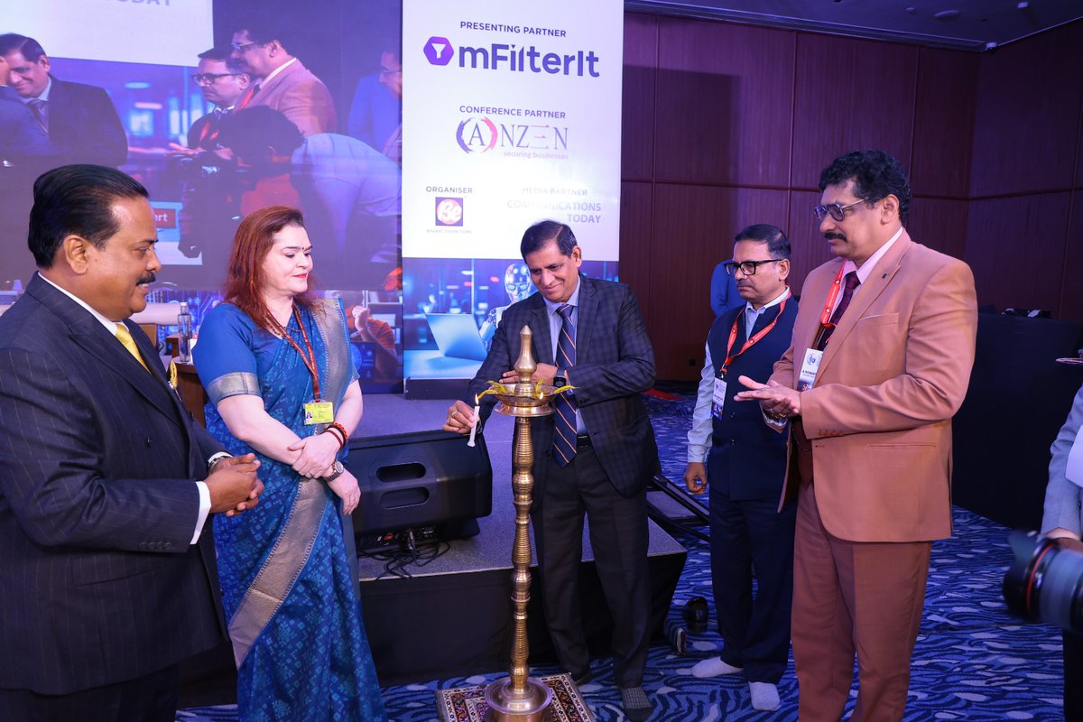 be_exhibitions's tweet photo. ๐ช Tradition meets technology.
The Bharat Digital Fraud Prevention Summit 2026 began with an inspiring lamp-lighting ceremony, symbolizing our collective commitment to a safer digital ecosystem.
#DigitalBharat #CyberSecurity #BDFPS2026 #FraudFreeIndia https://t.co/d4zslIAdAn