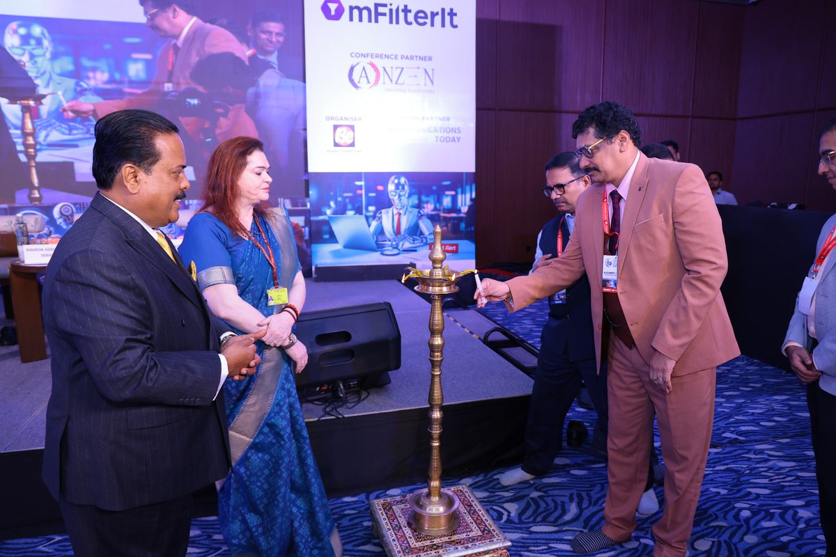 be_exhibitions's tweet photo. ๐ช Tradition meets technology.
The Bharat Digital Fraud Prevention Summit 2026 began with an inspiring lamp-lighting ceremony, symbolizing our collective commitment to a safer digital ecosystem.
#DigitalBharat #CyberSecurity #BDFPS2026 #FraudFreeIndia https://t.co/d4zslIAdAn