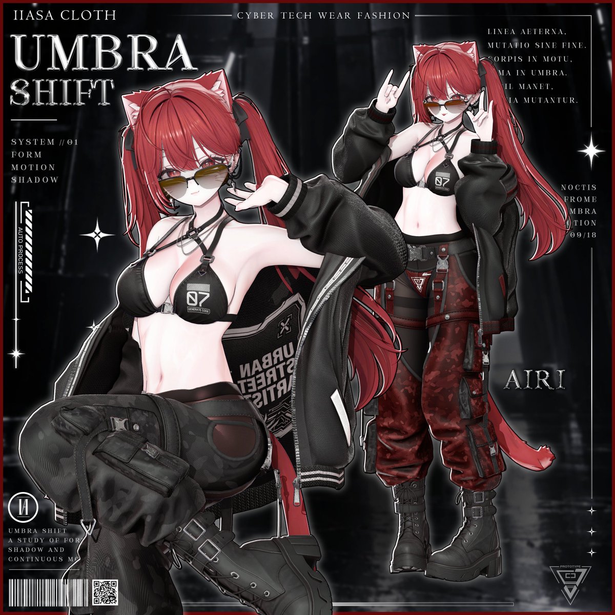SAK_5654's tweet photo. 〖✦UMBRA SHIFT✦〗
✨発売記念セール&RTイベント✨ 

🛍️:https://t.co/mvcSYs1rRN

📢発売を記念して、このツイートをリツイートとフォローをお願いします！

抽選で9/23日に3名様にフルパックをプレゼント!

❤️BOOTHのスキーが200上がるたびに当選人数を1人ずつ追加します！

🗓️ PRICE & SCHEDULE (JST/KST)
✨ 発売当日！ 大幅セール ✨
⌛ 09/18（金)18:00~ 09/19（土）00:00

単品：1600>900
フルパック：3200>1600

⭐ 発売記念期間限定セール ⭐
⌛ 09/19（土）00:00 〜 09/28(月）00:00

単品：1600> 1200
フルパック：3200> 2400

♧ 通常価格
単品：1600円 / フルパック：3200円

♣️12 アバター対応 ♣️
Shinano/Milltina/MAYO/Chocolat/Chiffon/
Rurune/Kaguya/KUMALY/Airi/Airi/Milfy/Sio

#VRChat #booth_pm #IIASAShop