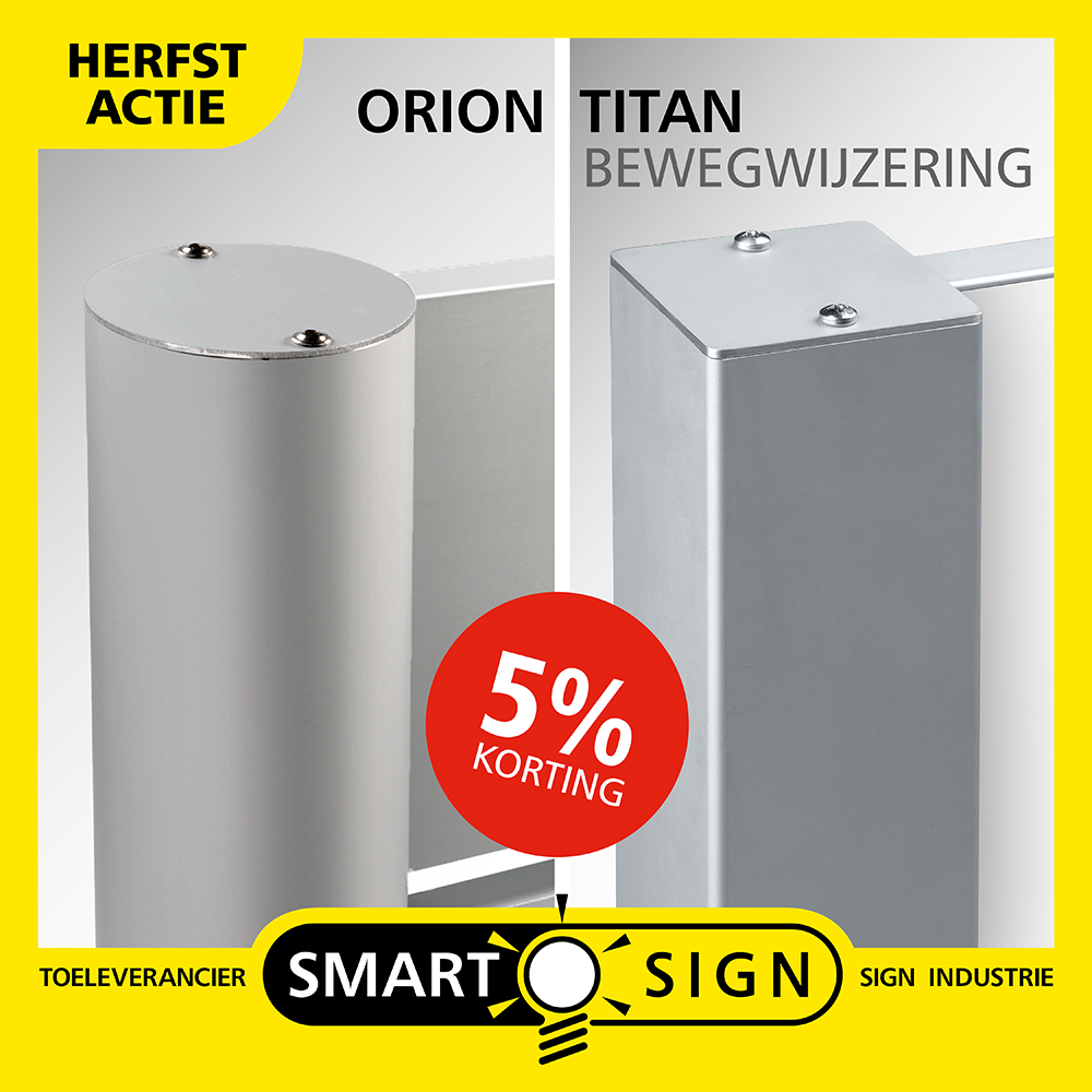 Smart_Sign's tweet photo. We hebben weer een mooie Herfstactie!
Van 21 september t/m 30 november ontvang je 5% korting op de Orion en Titan bewegwijzering.
Heb je een project op de planning staan? Profiteer van de actie en vraag vrijblijvend een offerte aan.
#herfstactie #Orion #Titan #bewegwijzering https://t.co/tfCUhtwN0y