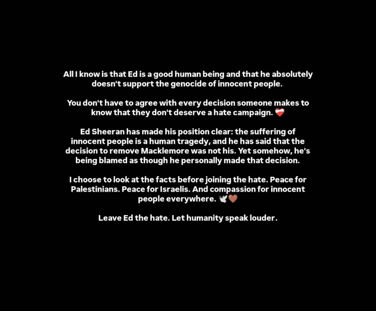 pinkb3rries's tweet photo. Supporting Ed Sheeran through the noise. ❤‍🩹 https://t.co/FLpNE4YUSJ