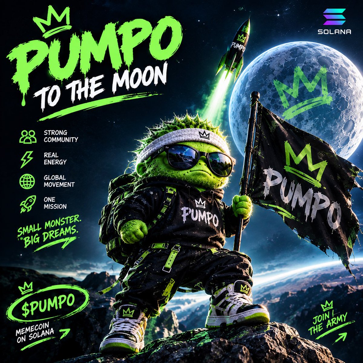 Pumpooffice1's tweet photo. 🚀 $PUMPO IS AIMING HIGHER. 🌕

One monster. One flag. One community.
The mission is simple: keep building, keep pushing, keep dreaming. 💚

🐹 SMALL MONSTER. BIG DREAMS.
🚀 ONE COMMUNITY. ONE MISSION.

Join the Pumpo journey. 👑

#PUMPO #Crypto https://t.co/dFy3Og6BtJ