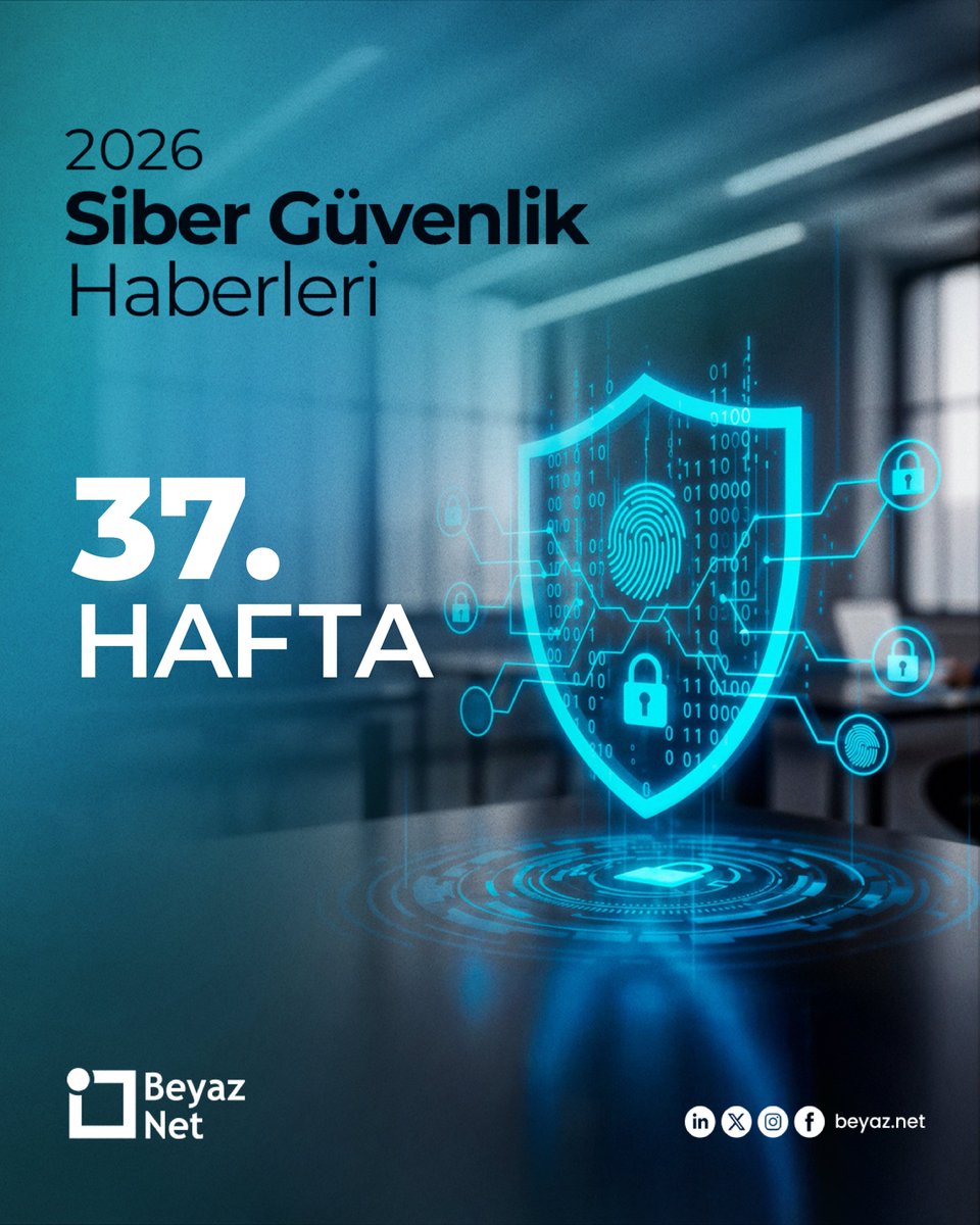 beyaznet1's tweet photo. 📣 Siber güvenlik dünyasında neler oldu? 2026 37. Hafta raporumuz yayında!

Detaylar için: https://t.co/UmVVakafrQ

#beyaznet #sibergüvenlikhaberleri #telegram #güvenlikaçığı #javascript https://t.co/GX3o3wbzZA