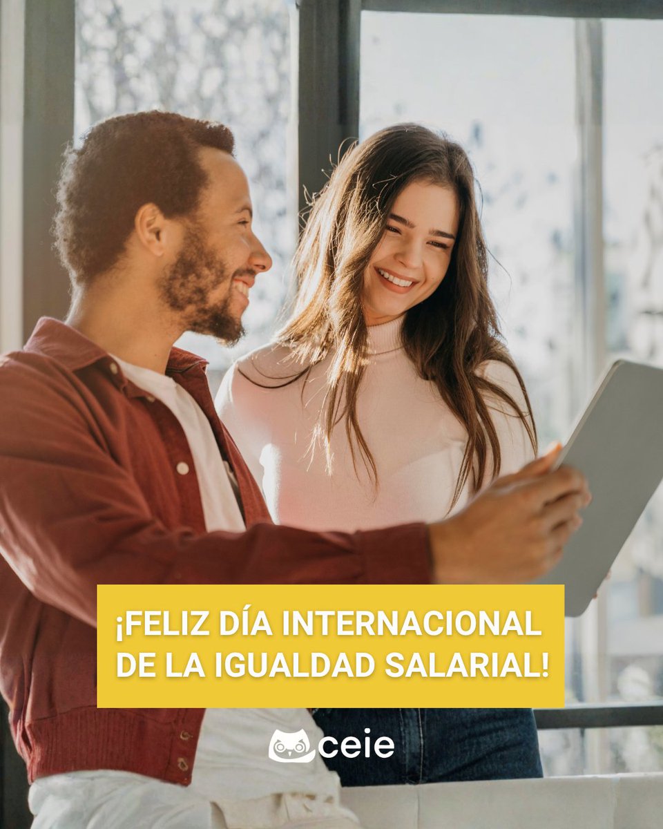 ceie_es's tweet photo. ¡Feliz Día Internacional 🌎 de la Igualdad Salarial! ⚖️✨
¡Conoce sus objetivos! 🎯
📢 Sensibilizar a empresas y a la sociedad
⚖️ Fomentar la igualdad de oportunidades
🚻 Promover la igualdad de remuneración entre mujeres y hombres
#igualdadsalarial #equidad #derechos https://t.co/hY1qAaADrQ