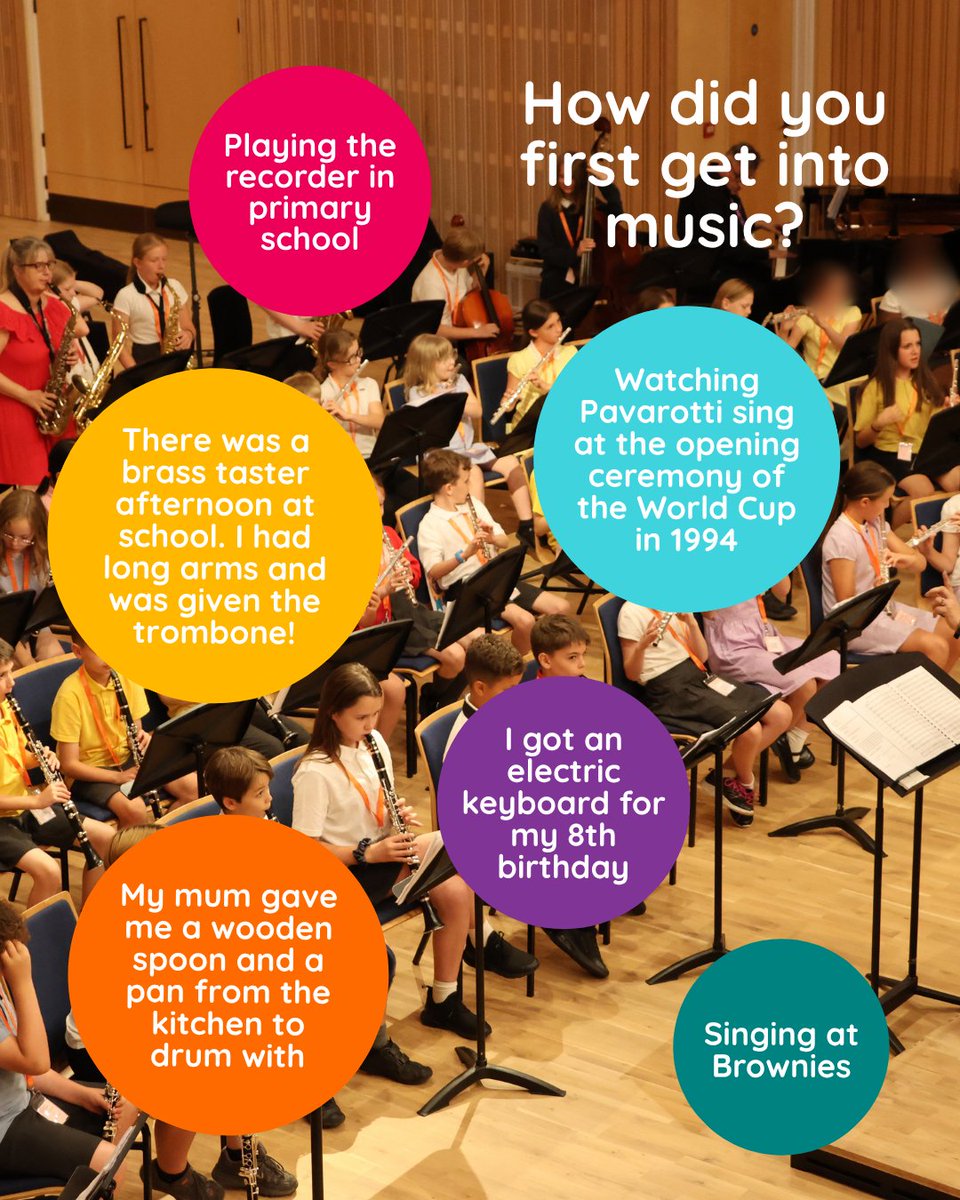 KentMusic's tweet photo. How did you first get into music?🎵

We asked the Kent Music team and here’s what they said! 

Can you relate? Or do you have another interesting musical origin story? Share it in the comments!👇

#KentMusic #MusicEducation #YouthMusic #MusicalOrigins https://t.co/Pn9dh62Je8