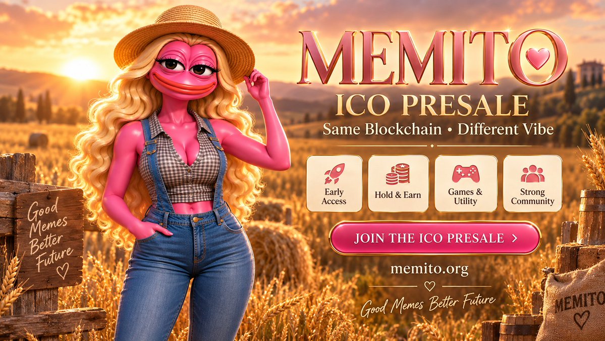 Coin_Hub_News's tweet photo. Presale pricing that reacts to strangers' wallets instead of a marketing schedule.
Lock it in before the next buy does.
👉 https://t.co/rXs7eNWg5U

#MEMITO #Presale https://t.co/jrITEIbM0S