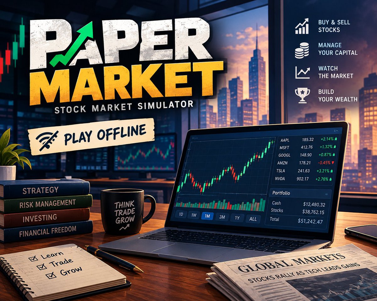 Hossein_89_ING's tweet photo. ๐ Paper Market is LIVE! ๐ฎ
A simple trading simulator where you can buy and sell fictional stocks, follow market movements, and learn the basics of trading through gameplay.
๐ป Play now:
https://t.co/Um9T1EC2EO
#IndieGame #GameDev #TradingGame #IndieDev
@itchio https://t.co/DQmYnRgUm8