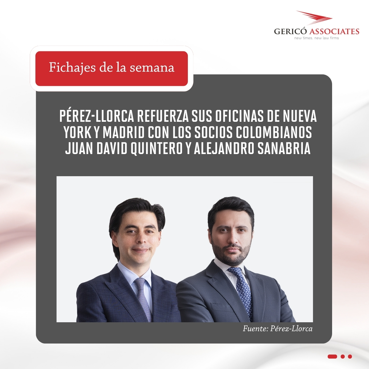 GericoAssociate's tweet photo. Repasamos los fichajes y nombramientos de la semana en el sector legal.

¡Enhorabuena a todos! https://t.co/3AXj2D6YWb