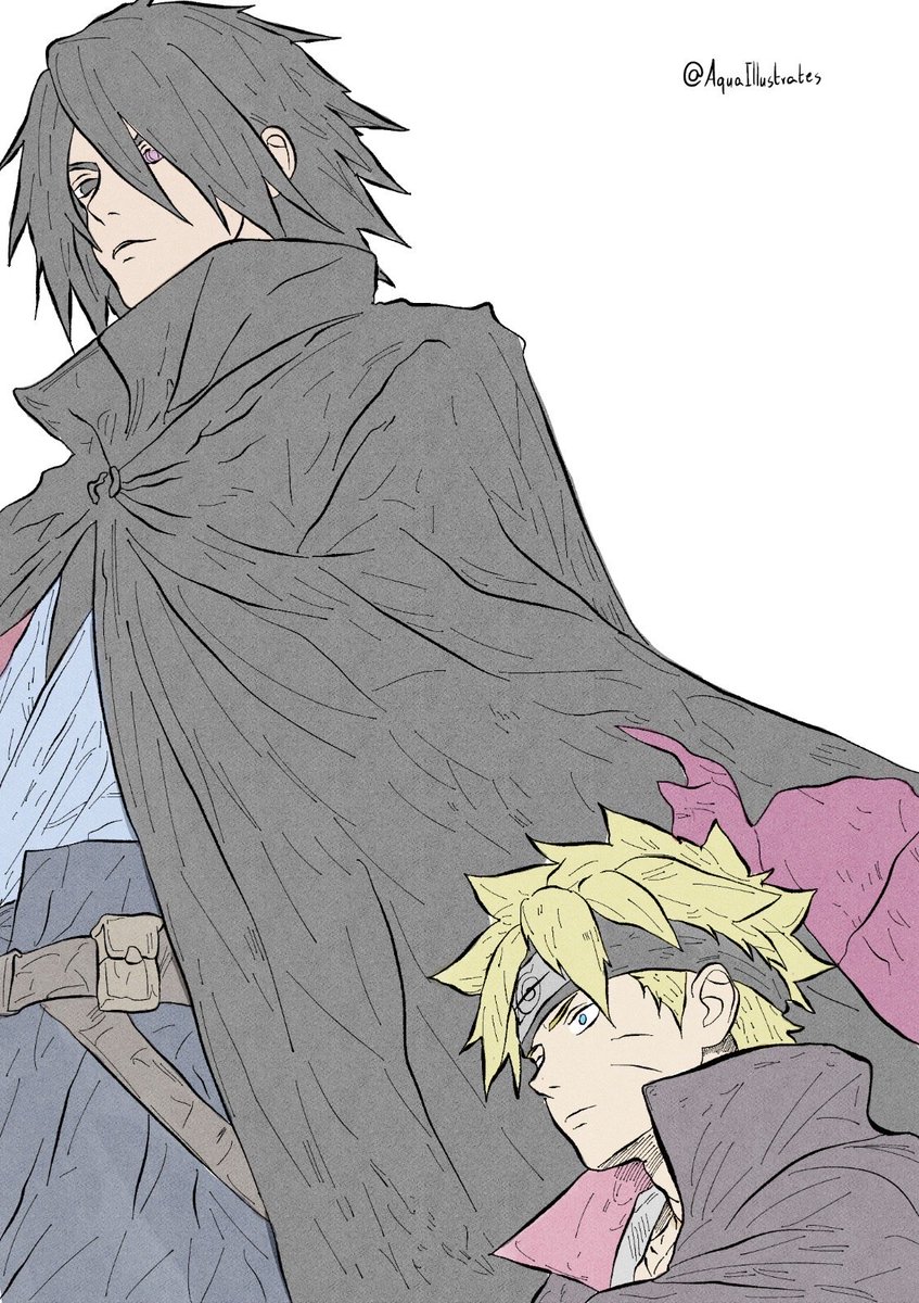 aquaillustrates's tweet photo. Master &amp; Student. #illustration‌‌ #boruto #sasuke https://t.co/tmcVukwylx