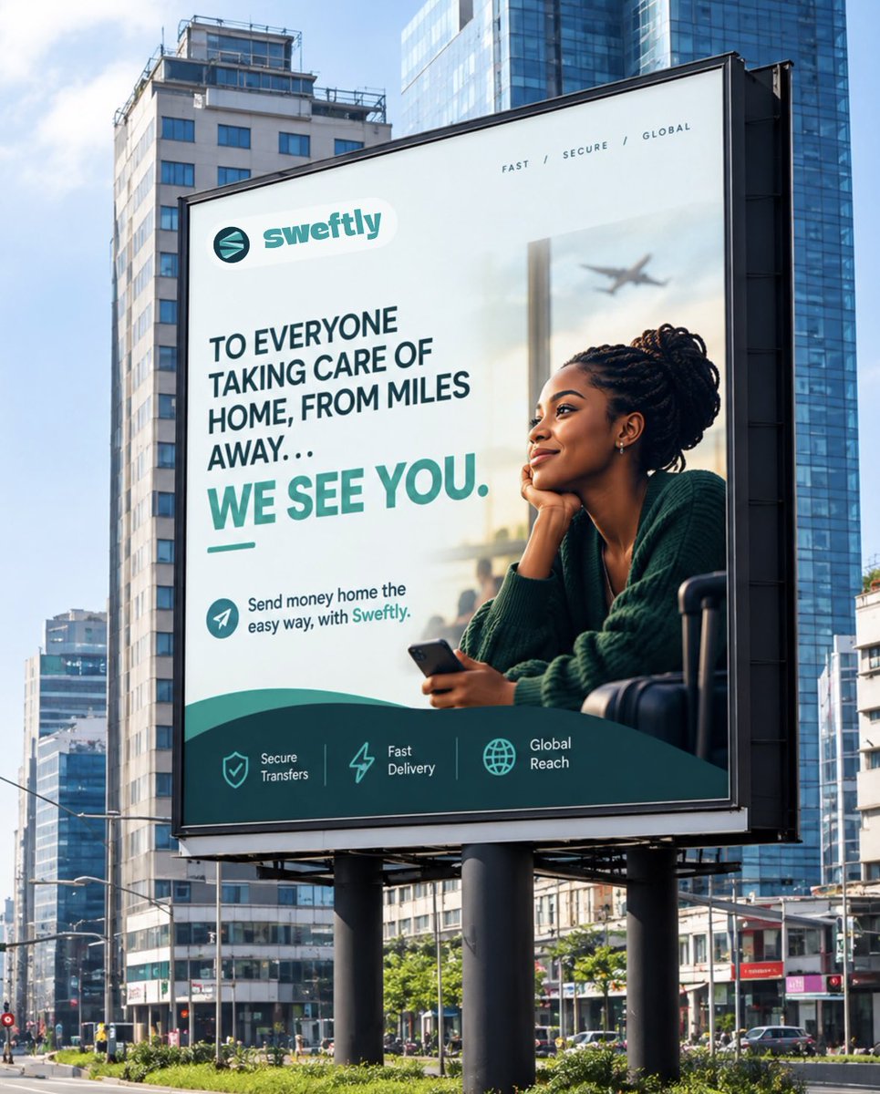 usesweftly's tweet photo. Being far away doesn’t mean being far from home. 
It’s the school fees. The groceries. The random Sunday transfer because you just know they need it.
To everyone taking care of home from miles away, we see you.
Send money home the easy way with Sweftly. https://t.co/jXQFwJmAQY