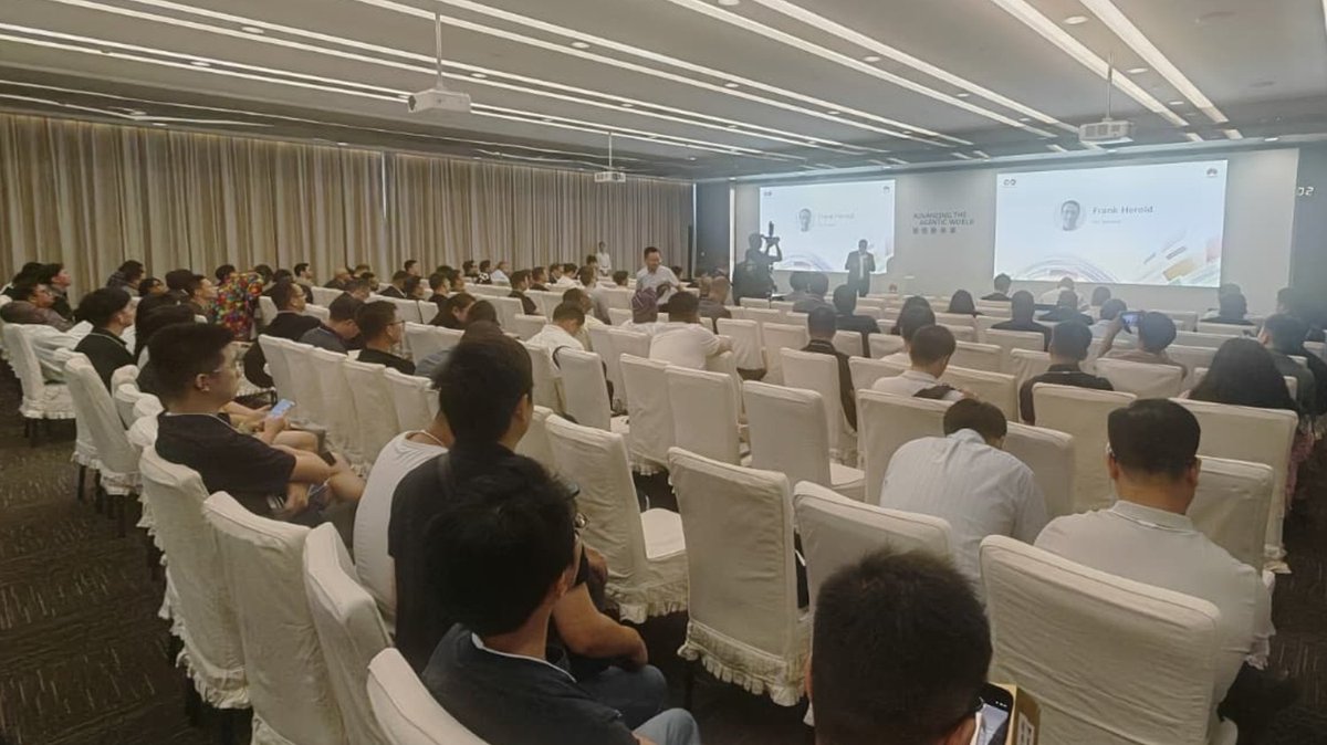 ThinkParQ's tweet photo. Exciting days in Shanghai!

BeeGFS and Huawei officially launched the joint OceanDisk solution at HUAWEI CONNECT 2026. Our CEO, Frank Herold, took the stage today to showcase BeeGFS running natively on the OceanDisk 1610 for HPC and AI. 

We can’t wait to see what comes next. https://t.co/wkFi79RL3O