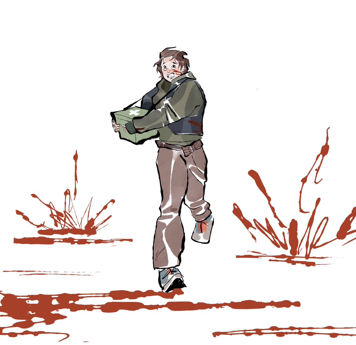 Bagelll1's tweet photo. He’s having his worst day 

#ResidentEvilㅤ https://t.co/GGWrESYwmN