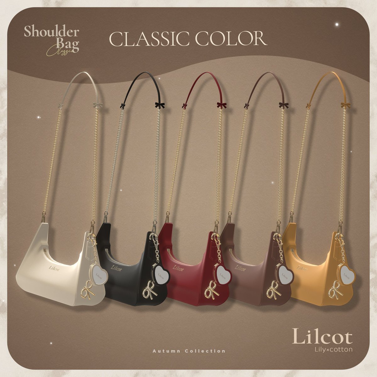 Lilcot_vrc's tweet photo. 「Classic Shoulder Bag」販売開始🤍
https://t.co/vrBfWnBatb

✦リリース記念SALE✦
フルパック：1,000円 / 単体：600円

肩掛け・斜め掛けの2WAYで、 
お気に入りのコーデに合わせて楽しめます！

#VRChat #Lilcot_vrc https://t.co/92MeWBOube