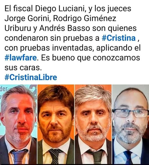 ElForjista's tweet photo. La mafia judicial macrista https://t.co/mfR0ohAVgO