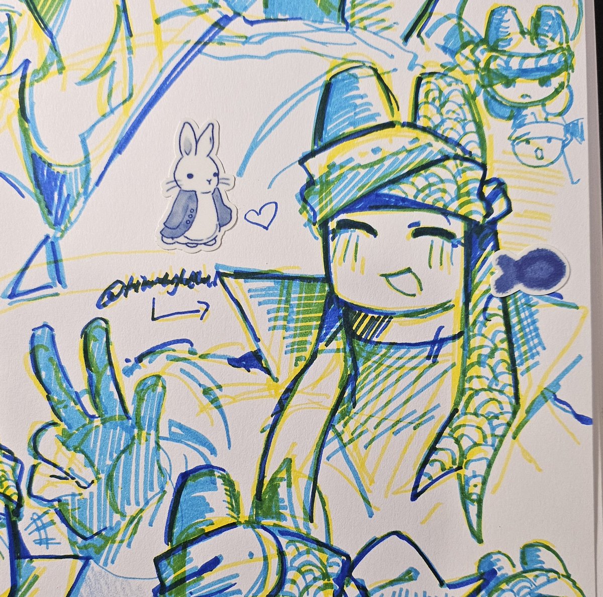 keuuppc's tweet photo. i got pissed off at my ipad so i literally went out and bought snowman markers to draw slingshot traditionally https://t.co/XCcTYEbedu