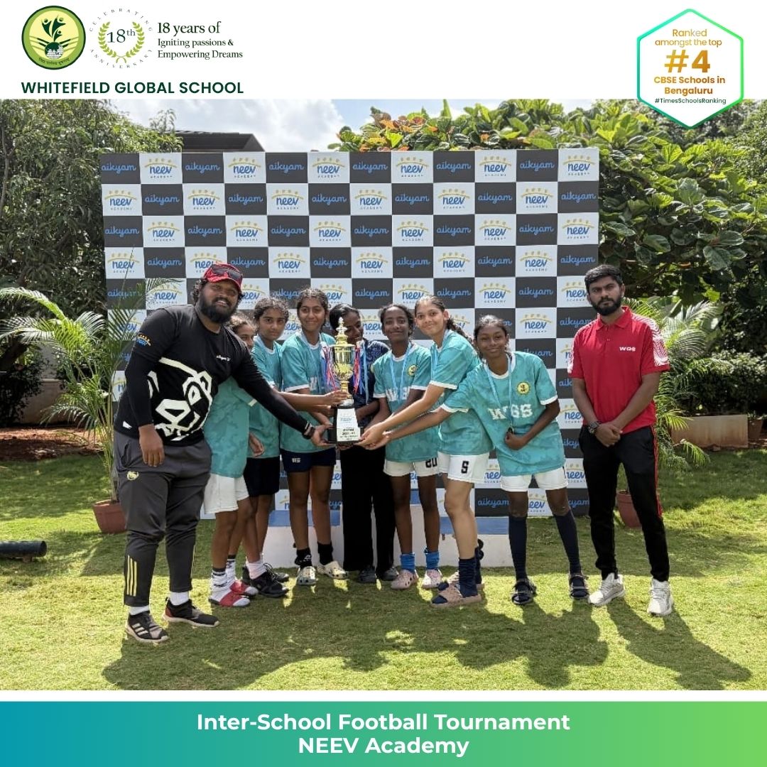 wgs_bengaluru's tweet photo. β½π Double Victory at the NEEV Academy Tournament! Our Grade 12 & Below Girls Team are Champions, while Grade 8 & Below secured Runner-Up! π₯π₯π
Proud of our WGS girls for their teamwork, determination and sportsmanship! π #WGSBengaluru #WGS #WGSpride #Football https://t.co/hfzzfpnT2n