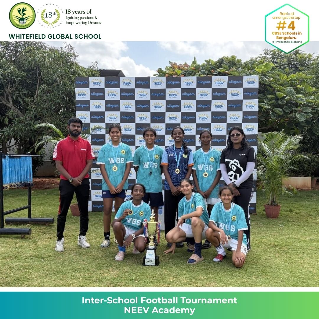 wgs_bengaluru's tweet photo. β½π Double Victory at the NEEV Academy Tournament! Our Grade 12 & Below Girls Team are Champions, while Grade 8 & Below secured Runner-Up! π₯π₯π
Proud of our WGS girls for their teamwork, determination and sportsmanship! π #WGSBengaluru #WGS #WGSpride #Football https://t.co/hfzzfpnT2n