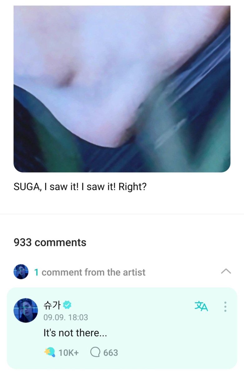 urmisope's tweet photo. Dalmajung reminds me when yoongi replied to this army who pointed out his 7 tattoo from his dalmajung photo saying it doesn't

Now dont let the new dalmajung distract yall from the fact that we still dont know where yoongi's 7 tattoo is https://t.co/qKTy4dmdlT