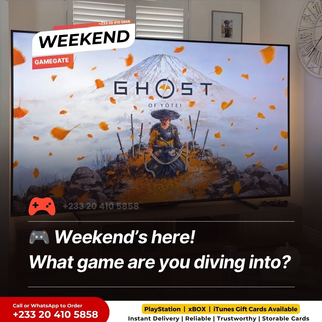 GameGateGh's tweet photo. 🎮 Weekend’s here! What game are you diving into?
#PlayStation #xbox #psn #gamers #gaming #ghana #GhanaGamers #GiftCards #PlayStationGhana #XboxGhana #NintendoGhana #GamingGhana #InstantDelivery #GiftCardGhana #GhanaGaming #PSNGhana https://t.co/ze5vkfXdI2