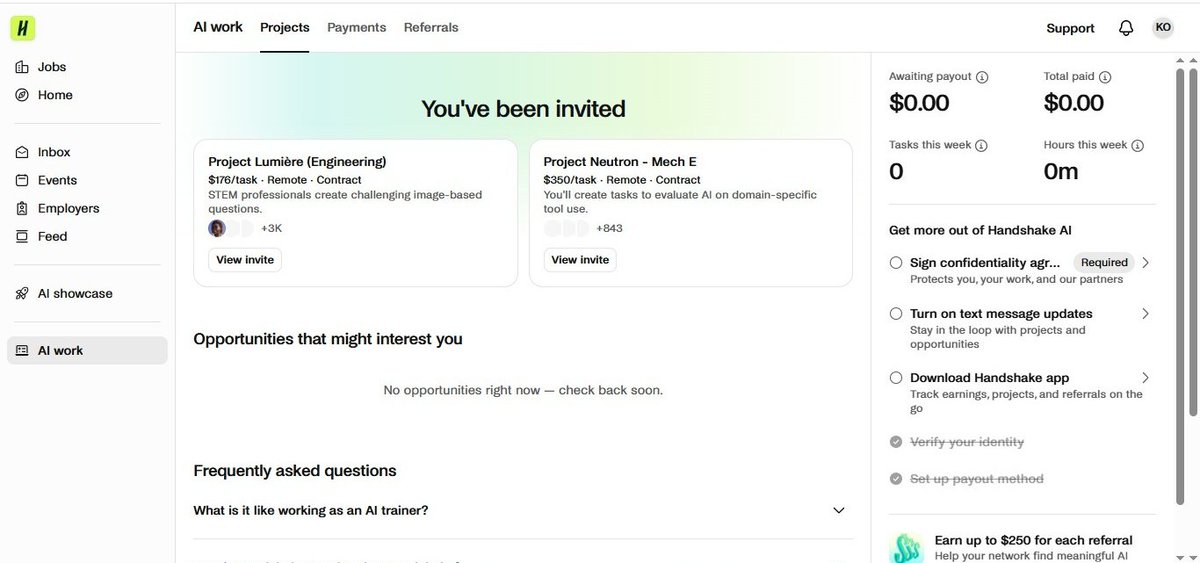 Astrix0_'s tweet photo. Created Canada Handshake account and instantly got Projects 😮😮📌🔥

If you are interested, let’s create an account together for free. Be it uk, USA, Canada.❤️ https://t.co/CyNeasoLIL