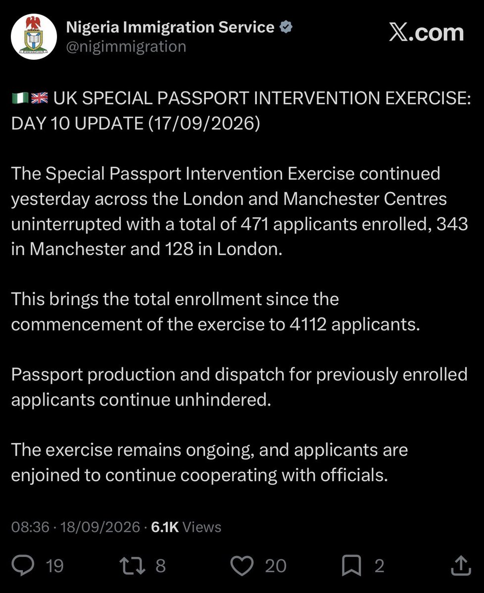 HonFineBoy's tweet photo. @Oluomoofderby @nigimmigration @Nigerialondon @NIUKCommunity 

This is what is happening in intervention centres in Manchester and London.

The commission's officials are practising irregularities.

This action is neither reasonable nor fair to those living in London and nearby. https://t.co/1xKIwJeVJ7