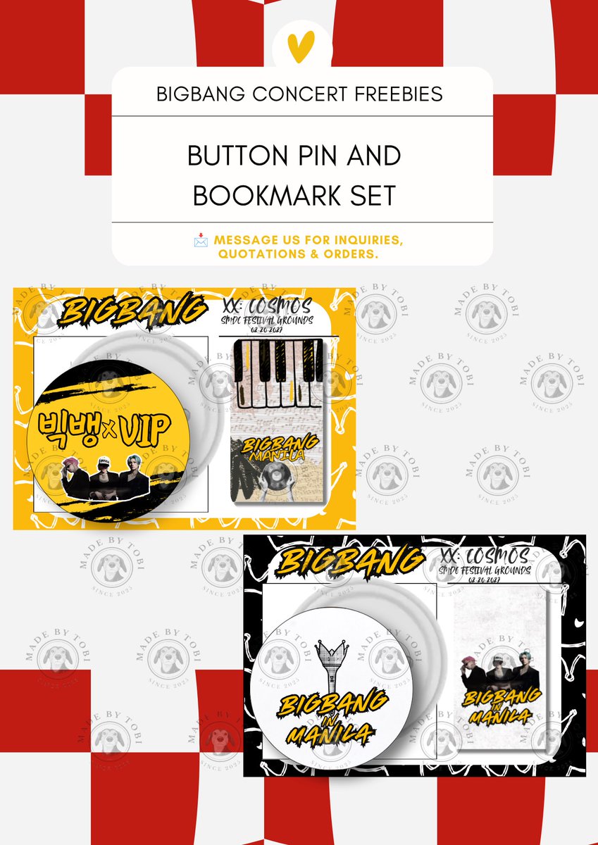 anjjnkm's tweet photo. wts lfb

BIGBANG CONCERT FREEBIES

Bookmarks, Pins, Stickers and Hand Banners!

Made these for fellow VIPs 🥹👑

See you there (kahit di pa nakakasecure ng tickets😭) 🐉☀️🐯

#BIGBANG #BIGBANGPH BIGBANG IN MANILA https://t.co/LWKGhtklx7
