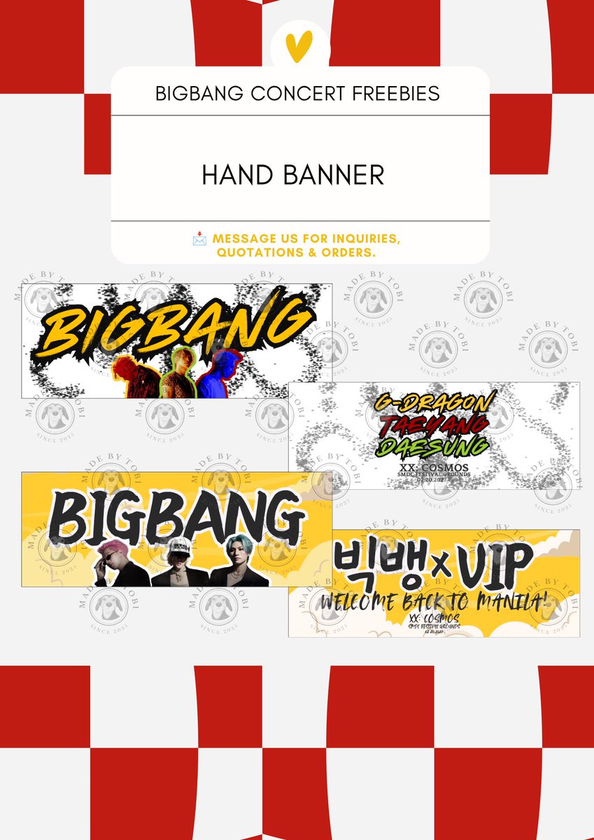 anjjnkm's tweet photo. wts lfb

BIGBANG CONCERT FREEBIES

Bookmarks, Pins, Stickers and Hand Banners!

Made these for fellow VIPs 🥹👑

See you there (kahit di pa nakakasecure ng tickets😭) 🐉☀️🐯

#BIGBANG #BIGBANGPH BIGBANG IN MANILA https://t.co/LWKGhtklx7