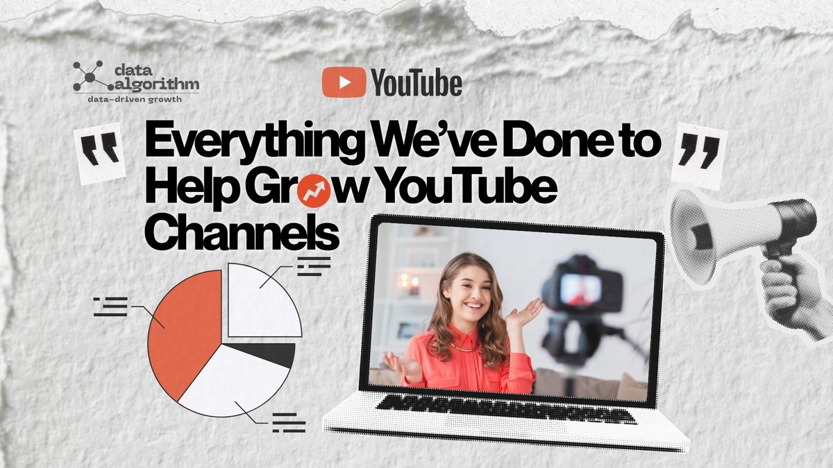 dataalgorithm's tweet photo. Read📖; Everything We’ve Done to Help Grow YouTube Channels 📈📺
https://t.co/9UCuUKJ1eQ #YouTubeChannelGrowth #YouTube
#YouTubeGrowthMarketing #VideoSEO #DataAlgorithm #YouTubeGrowthManager https://t.co/MoyxamHnkE