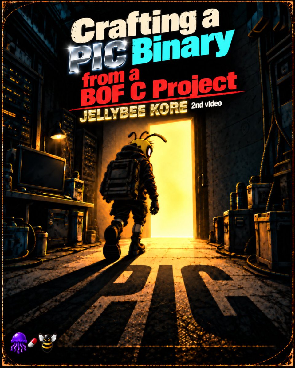 NtRajkit's tweet photo. 🐝🪼 Creating PICs quickly and easily is one of JellyBee's advantages. This allows us to turn almost any C project into a position-independent binary with superpowers, thanks to the capabilities we can add prior to compilation.

📹  https://t.co/y9B89tfUq6

Why JBKORE? The Jellybee implant does not use COFF, BOF, or DLL payloads, so it does not require reflective loading, just kick PIC craft.

🐝  https://t.co/6e9SfyDo5Q